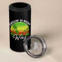 Jamaican Reggae Vibes 4 in 1 Can Cooler Tumbler Retro Rasta Sunset Chill Chillin Di Right Way - Wonder Print Shop