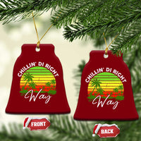 Jamaican Reggae Vibes Ceramic Ornament Retro Rasta Sunset Chill Chillin Di Right Way - Wonder Print Shop
