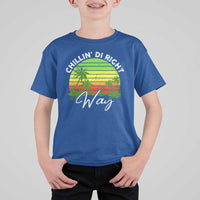 Jamaican Reggae Vibes T Shirt For Kid Retro Rasta Sunset Chill Chillin Di Right Way - Wonder Print Shop