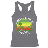 Jamaican Reggae Vibes Racerback Tank Top Retro Rasta Sunset Chill Chillin Di Right Way - Wonder Print Shop