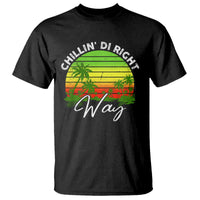 Jamaican Reggae Vibes T Shirt Retro Rasta Sunset Chill Chillin Di Right Way - Wonder Print Shop