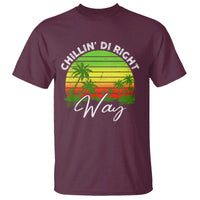 Jamaican Reggae Vibes T Shirt Retro Rasta Sunset Chill Chillin Di Right Way - Wonder Print Shop