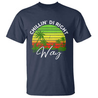 Jamaican Reggae Vibes T Shirt Retro Rasta Sunset Chill Chillin Di Right Way - Wonder Print Shop
