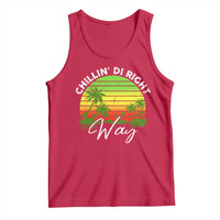 Jamaican Reggae Vibes Tank Top Retro Rasta Sunset Chill Chillin Di Right Way - Wonder Print Shop