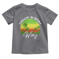 Jamaican Reggae Vibes Toddler T Shirt Retro Rasta Sunset Chill Chillin Di Right Way - Wonder Print Shop