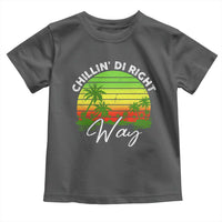 Jamaican Reggae Vibes Toddler T Shirt Retro Rasta Sunset Chill Chillin Di Right Way - Wonder Print Shop