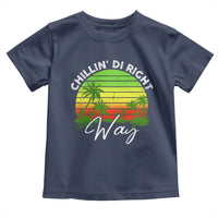 Jamaican Reggae Vibes Toddler T Shirt Retro Rasta Sunset Chill Chillin Di Right Way - Wonder Print Shop