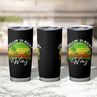 Jamaican Reggae Vibes Tumbler Cup Retro Rasta Sunset Chill Chillin Di Right Way - Wonder Print Shop