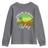 Jamaican Reggae Vibes Youth Sweatshirt Retro Rasta Sunset Chill Chillin Di Right Way - Wonder Print Shop