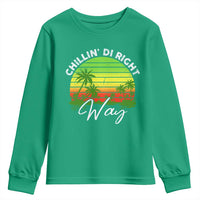Jamaican Reggae Vibes Youth Sweatshirt Retro Rasta Sunset Chill Chillin Di Right Way - Wonder Print Shop