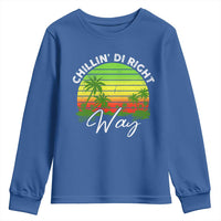 Jamaican Reggae Vibes Youth Sweatshirt Retro Rasta Sunset Chill Chillin Di Right Way - Wonder Print Shop
