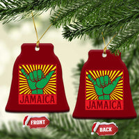 Jamaica Rasta Shaka Sign Ceramic Ornament Retro Reggae Vibes - Wonder Print Shop