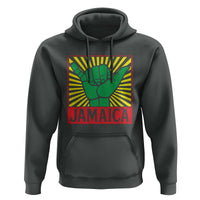 Jamaica Rasta Shaka Sign Hoodie Retro Reggae Vibes - Wonder Print Shop