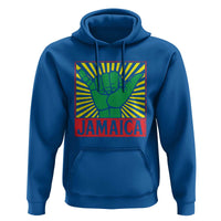 Jamaica Rasta Shaka Sign Hoodie Retro Reggae Vibes - Wonder Print Shop