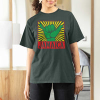 Jamaica Rasta Shaka Sign T Shirt For Women Retro Reggae Vibes - Wonder Print Shop