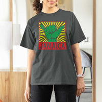 Jamaica Rasta Shaka Sign T Shirt For Women Retro Reggae Vibes - Wonder Print Shop