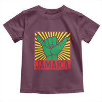 Jamaica Rasta Shaka Sign Toddler T Shirt Retro Reggae Vibes - Wonder Print Shop