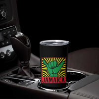 Jamaica Rasta Shaka Sign Tumbler Cup Retro Reggae Vibes - Wonder Print Shop