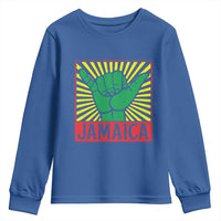 Jamaica Rasta Shaka Sign Youth Sweatshirt Retro Reggae Vibes - Wonder Print Shop