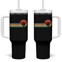 Shaka Hand Tumbler With Handle Retro Vintage Shaka Sign Rasta Hawaii Hawaiian - Wonder Print Shop