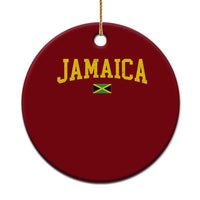 Vintage Jamaica Ceramic Ornament Retro Jamaican Flag National Pride Vacation - Wonder Print Shop