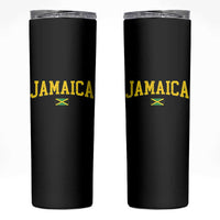 Vintage Jamaica Skinny Tumbler Retro Jamaican Flag National Pride Vacation - Wonder Print Shop
