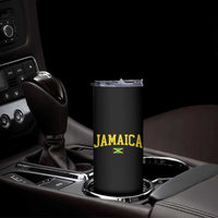 Vintage Jamaica Skinny Tumbler Retro Jamaican Flag National Pride Vacation - Wonder Print Shop