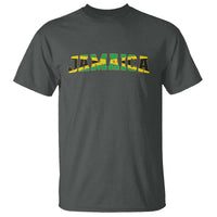 Jamaican Pride T Shirt Retro Jamaica Flag Distressed Varsity Lettering Style - Wonder Print Shop