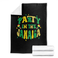 Party in The Jamaica Throw Blanket Funny Jamaican Independence Day - Wonder Print Shop