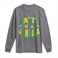 Party in The Jamaica Long Sleeve Shirt Funny Jamaican Independence Day - Wonder Print Shop