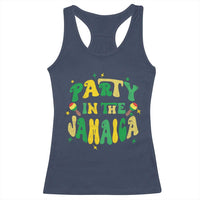 Party in The Jamaica Racerback Tank Top Funny Jamaican Independence Day - Wonder Print Shop