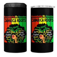 Proud Jamaican Afro Black Woman 4 in 1 Can Cooler Tumbler Remembering My Ancestors Jamaica Pride - Wonder Print Shop