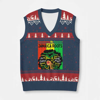 Proud Jamaican Afro Black Woman V-Neck Knit Sweater Vest Remembering My Ancestors Jamaica Pride - Wonder Print Shop