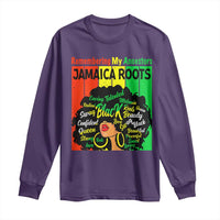 Proud Jamaican Afro Black Woman Long Sleeve Shirt Remembering My Ancestors Jamaica Pride - Wonder Print Shop