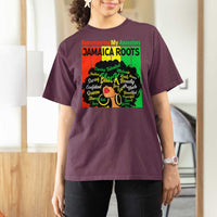 Proud Jamaican Afro Black Woman T Shirt For Women Remembering My Ancestors Jamaica Pride - Wonder Print Shop