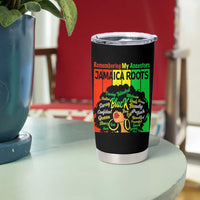 Proud Jamaican Afro Black Woman Tumbler Cup Remembering My Ancestors Jamaica Pride - Wonder Print Shop