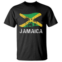 Jamaica T Shirt Retro Vintage Jamaican Pride Flag Lion Of Judah - Wonder Print Shop