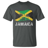 Jamaica T Shirt Retro Vintage Jamaican Pride Flag Lion Of Judah - Wonder Print Shop