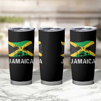 Jamaica Tumbler Cup Retro Vintage Jamaican Pride Flag Lion Of Judah - Wonder Print Shop
