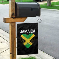 Jamaican Heart Flag Garden Flag Patriotic Jamaica Girls Proud Jamaican Roots - Wonder Print Shop
