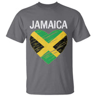 Jamaican Heart Flag T Shirt Patriotic Jamaica Girls Proud Jamaican Roots - Wonder Print Shop