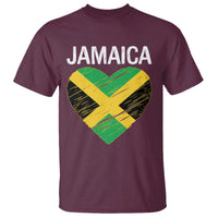 Jamaican Heart Flag T Shirt Patriotic Jamaica Girls Proud Jamaican Roots - Wonder Print Shop