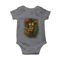 Rasta Reggae Lion Smoking Weed Baby Onesie Jamaican Reggae Music and Weed Lovers - Wonder Print Shop