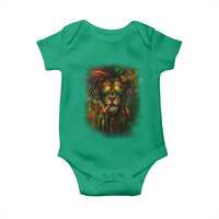 Rasta Reggae Lion Smoking Weed Baby Onesie Jamaican Reggae Music and Weed Lovers - Wonder Print Shop