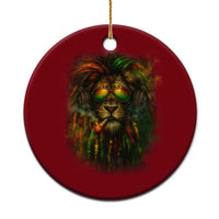 Rasta Reggae Lion Smoking Weed Ceramic Ornament Jamaican Reggae Music and Weed Lovers - Wonder Print Shop