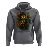 Rasta Reggae Lion Smoking Weed Hoodie Jamaican Reggae Music and Weed Lovers - Wonder Print Shop