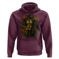 Rasta Reggae Lion Smoking Weed Hoodie Jamaican Reggae Music and Weed Lovers - Wonder Print Shop