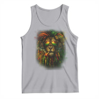 Rasta Reggae Lion Smoking Weed Tank Top Jamaican Reggae Music and Weed Lovers - Wonder Print Shop