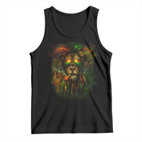 Rasta Reggae Lion Smoking Weed Tank Top Jamaican Reggae Music and Weed Lovers - Wonder Print Shop