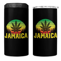 Jamaica Stoner 4 in 1 Can Cooler Tumbler Rasta Sunset Cannabis Marijuana Weed Lovers 420 - Wonder Print Shop